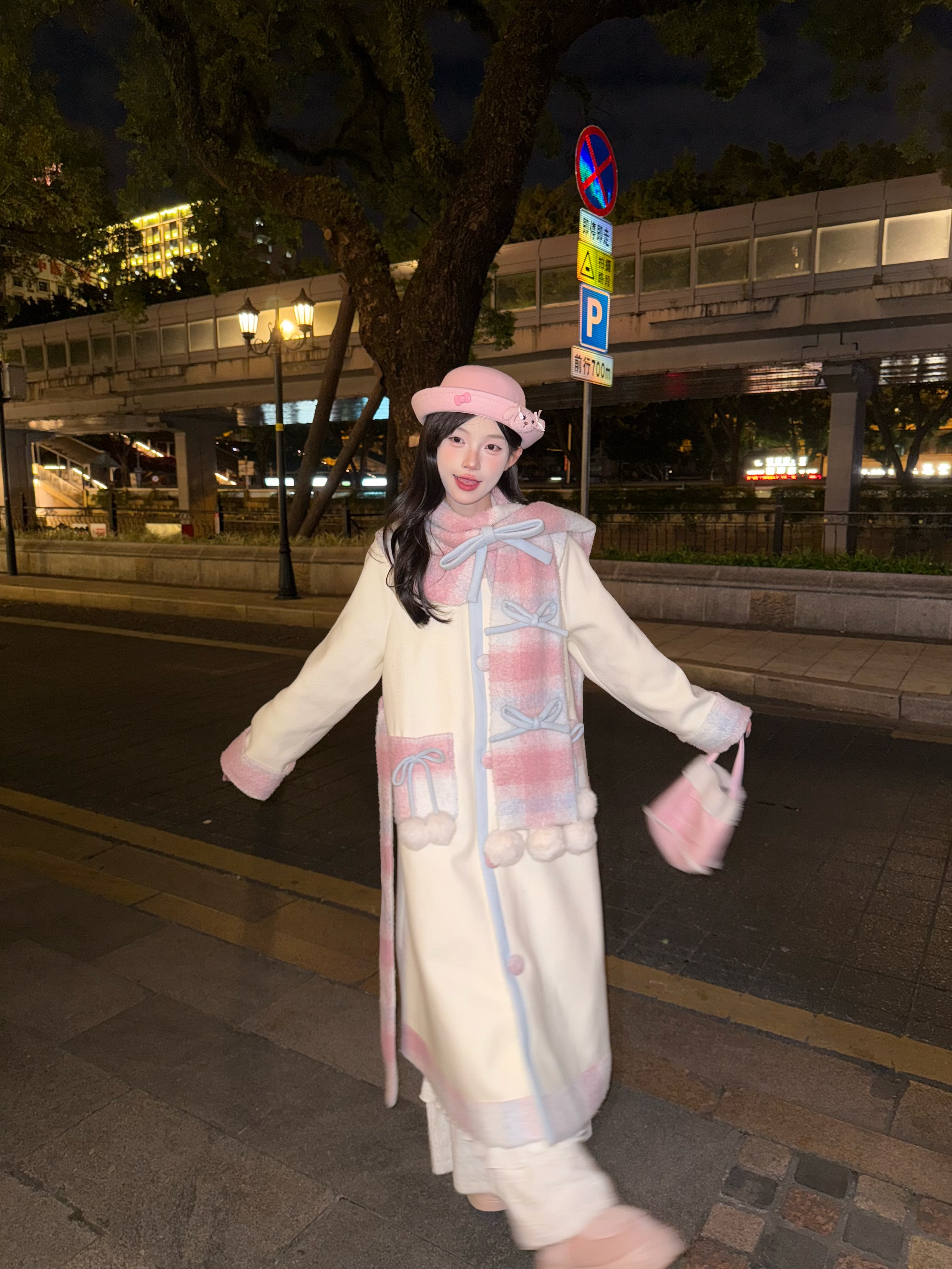 桔梗house 奶油可可 冬季甜美风围巾