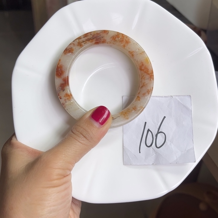 石英质玉圈口52.4未镶嵌