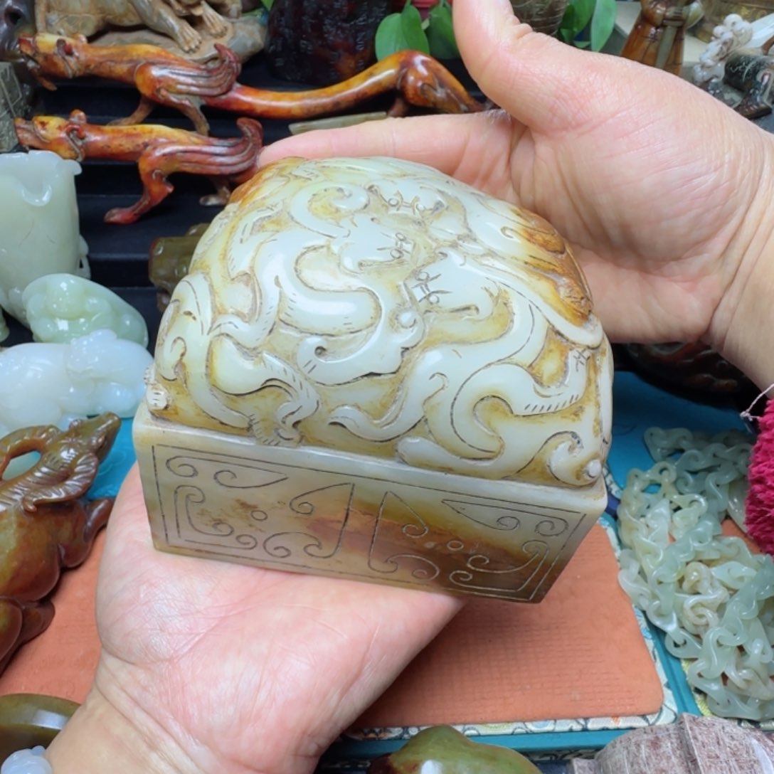 和田玉摆件未镶嵌吾*