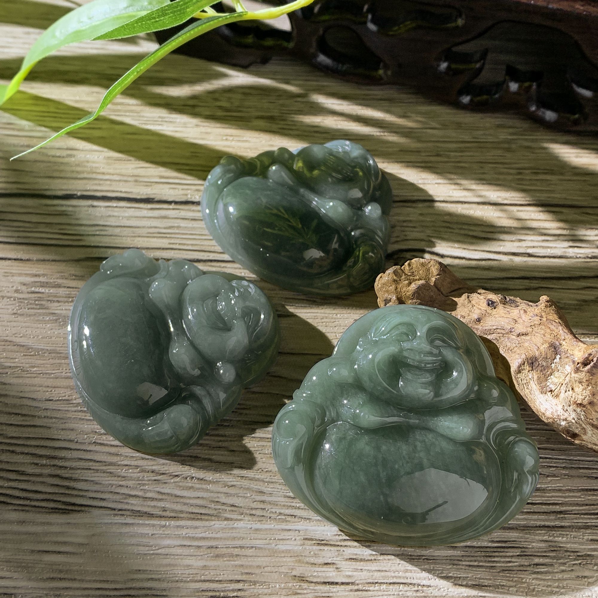 q-A5435-A货翡翠佛公-配珠链-多样性发其一/加大号