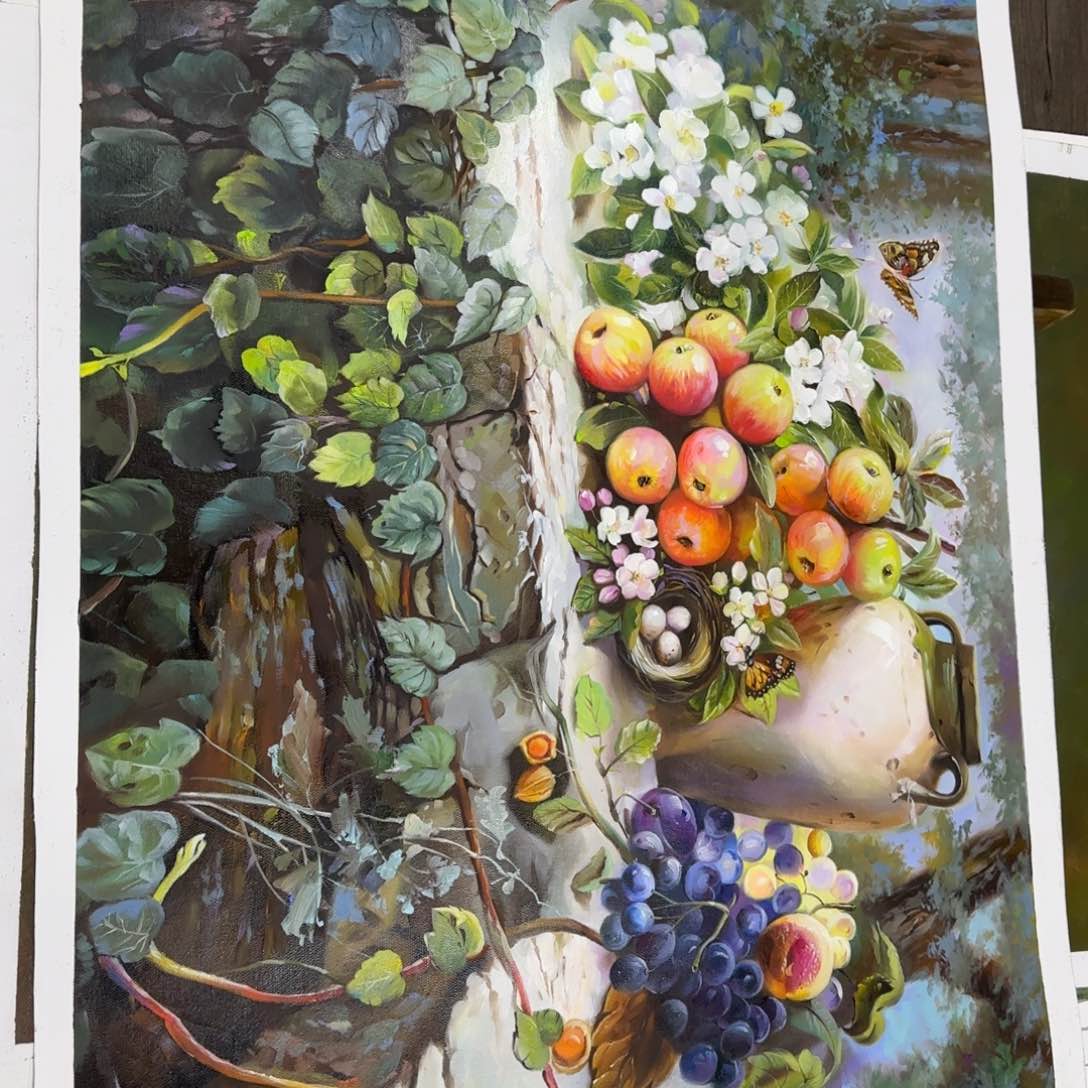 油画好想你了我的