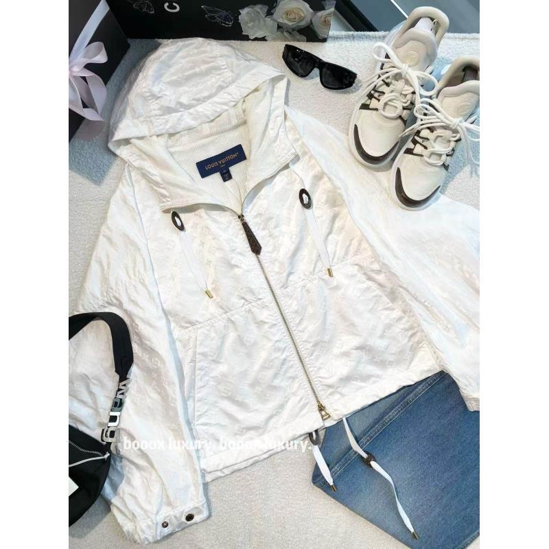 99新 LouisVuitton/路易威登  yy1300 锦纶/聚酯 23ss老花冲锋衣4