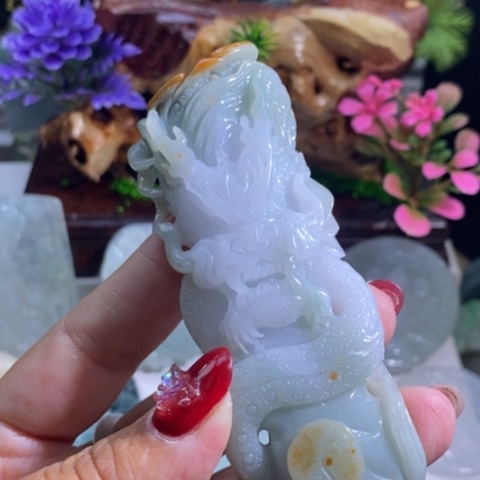 【闪购商品】颈饰未镶嵌翡翠龙牌