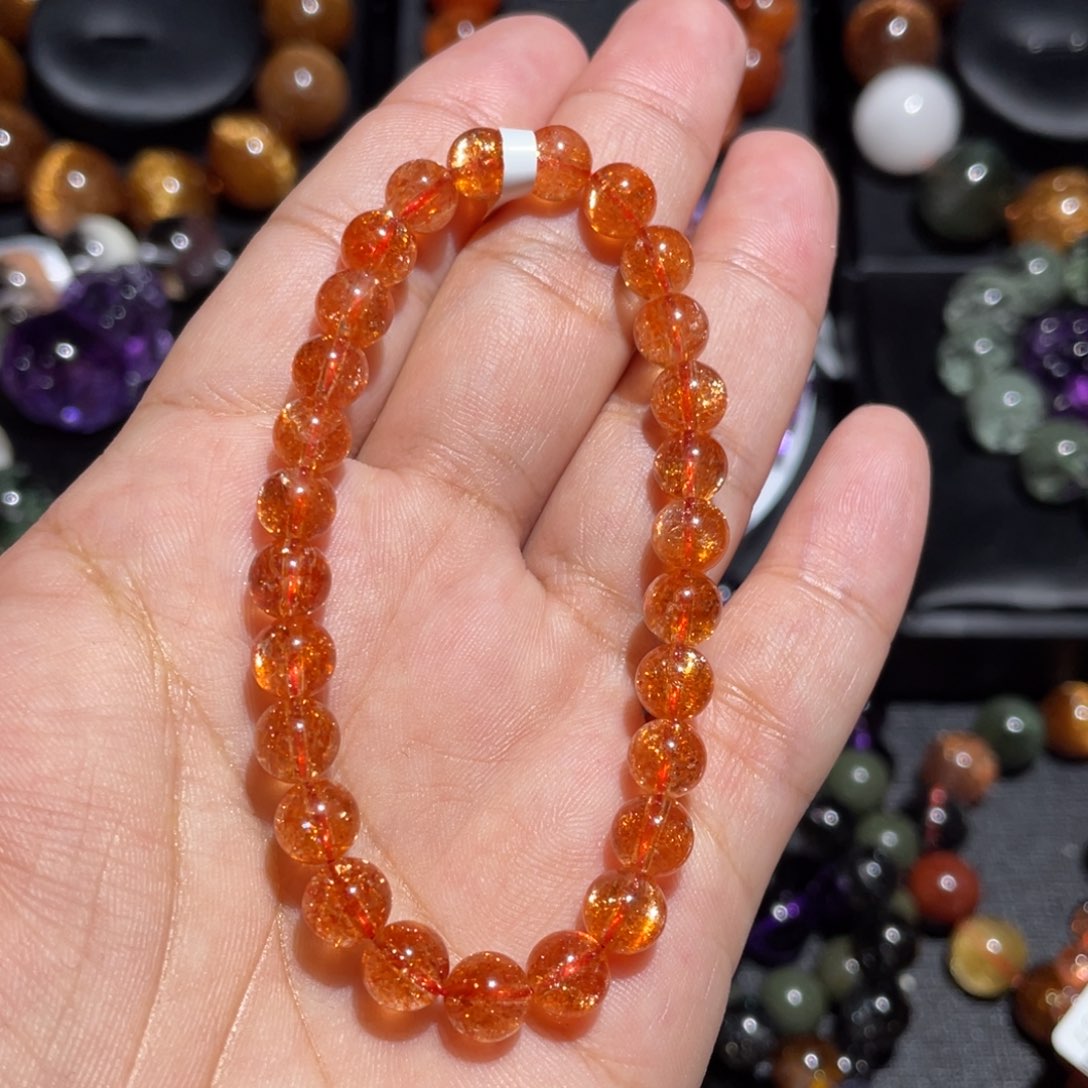 日光石手链未镶嵌?****?金太阳6.5mm左右