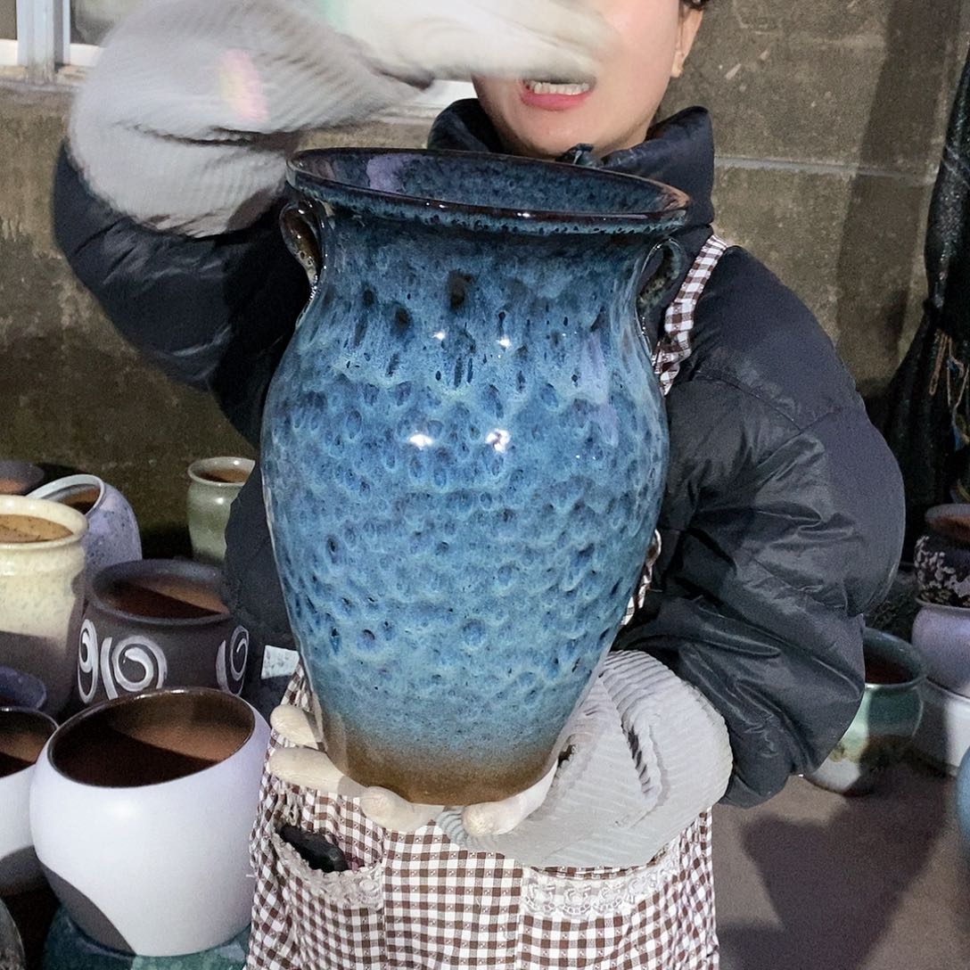 紫砂花盆正品口20高32