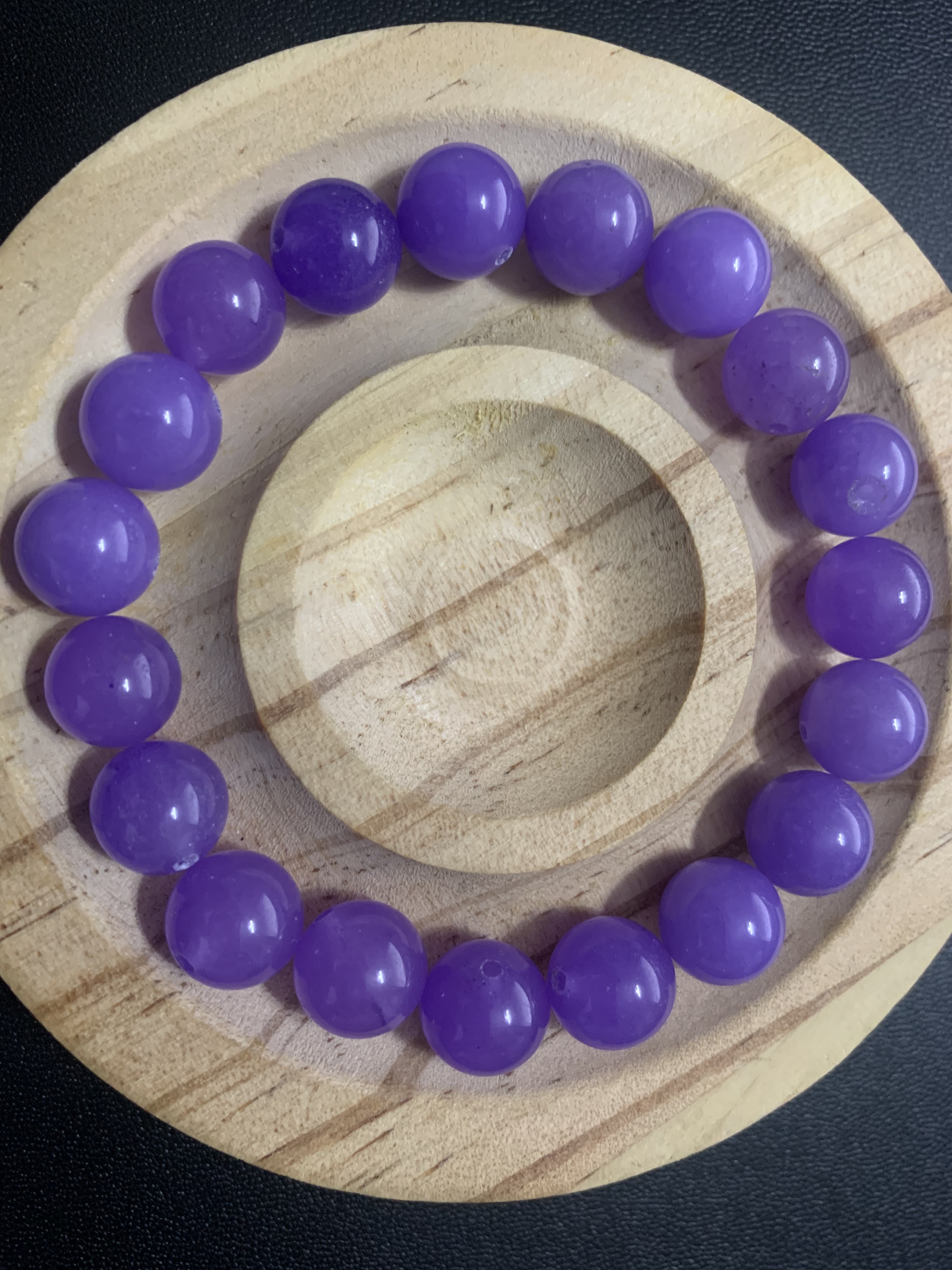 卡10+天然缅A高冰深紫色单珠一颗C38（多样性发货发其一）