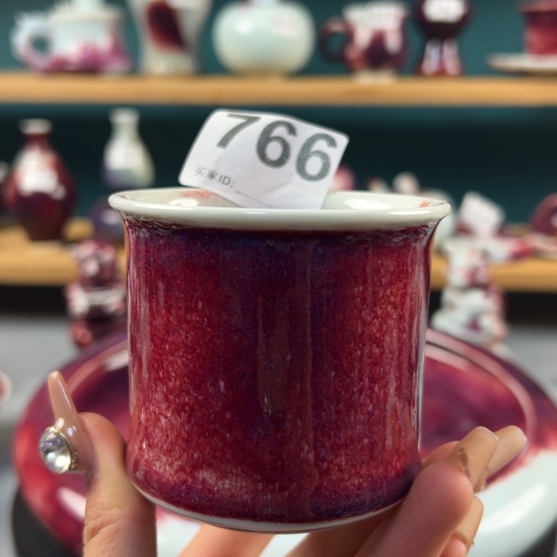 瓷片微瑕主人杯纯手工