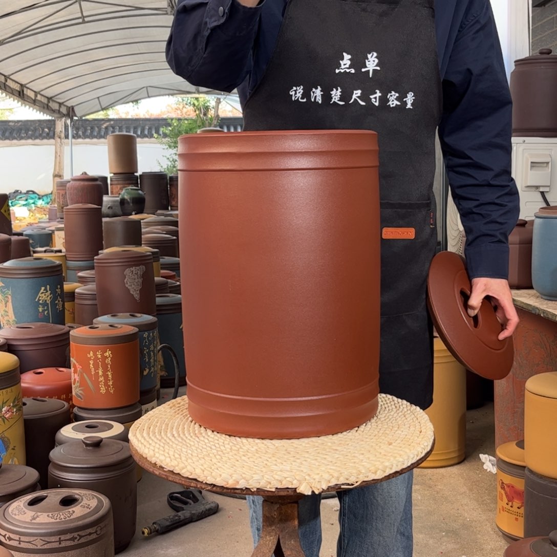 紫砂茶叶罐23 饼茶叶罐