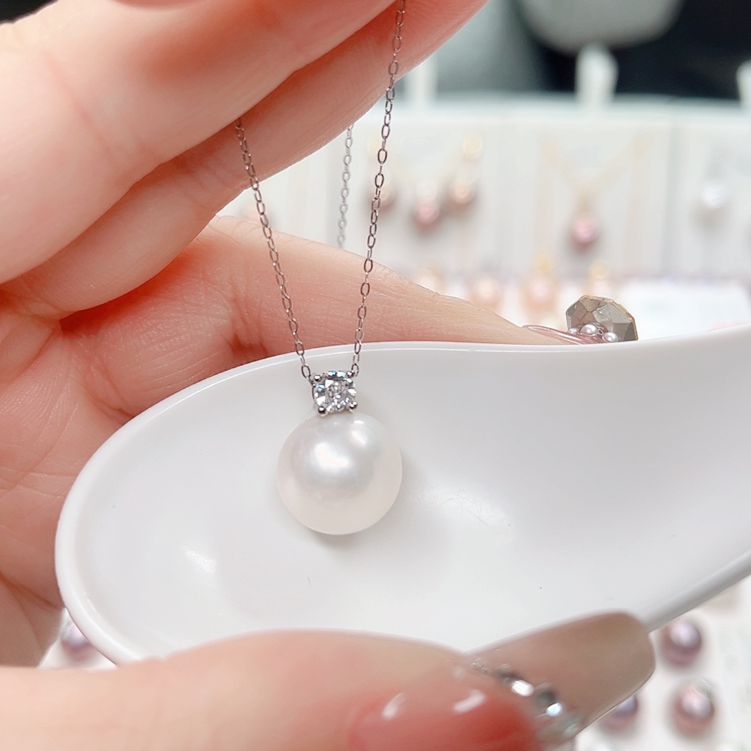 淡水珍珠吊坠(赠链)合金
