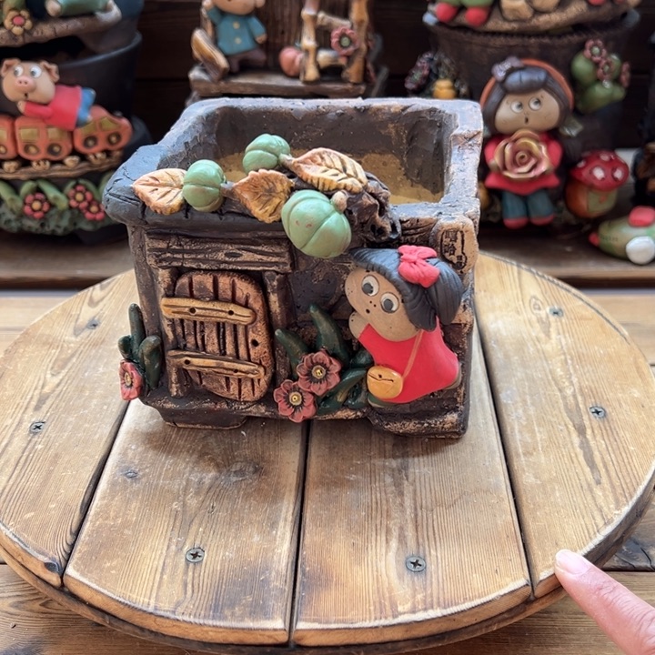 嘻哈多肉花盆百搭