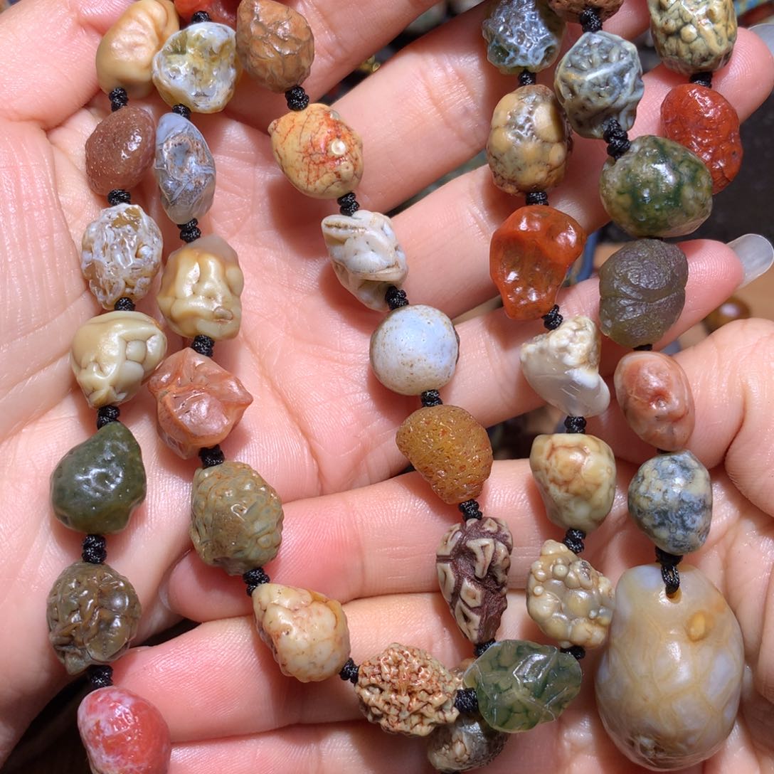 未镶嵌玛瑙/玉髓珠宝半成品