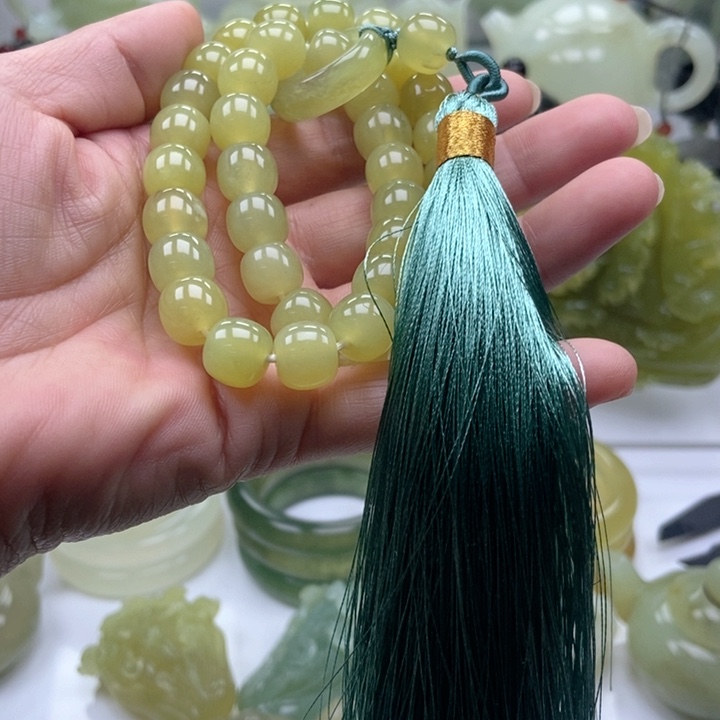 蛇纹石玉手链未镶嵌