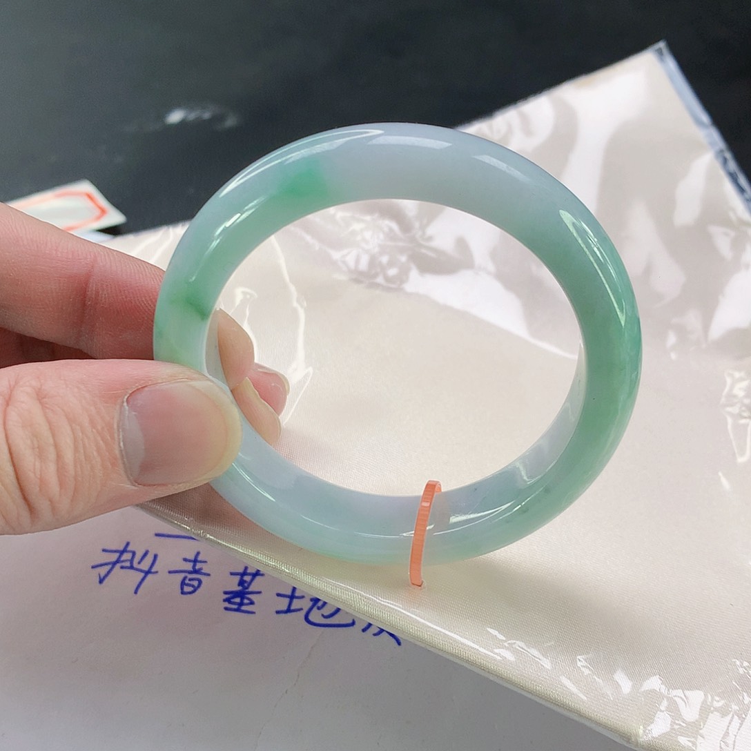 翡翠手镯未镶嵌809缅甸天然翡翠A货