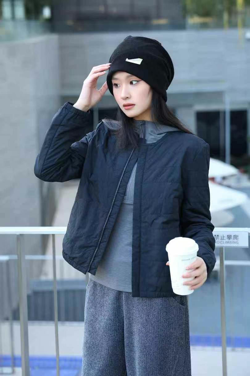 【商场同款】轻棉服圆领百搭轻薄新雪丽棉服短款外套女540048
