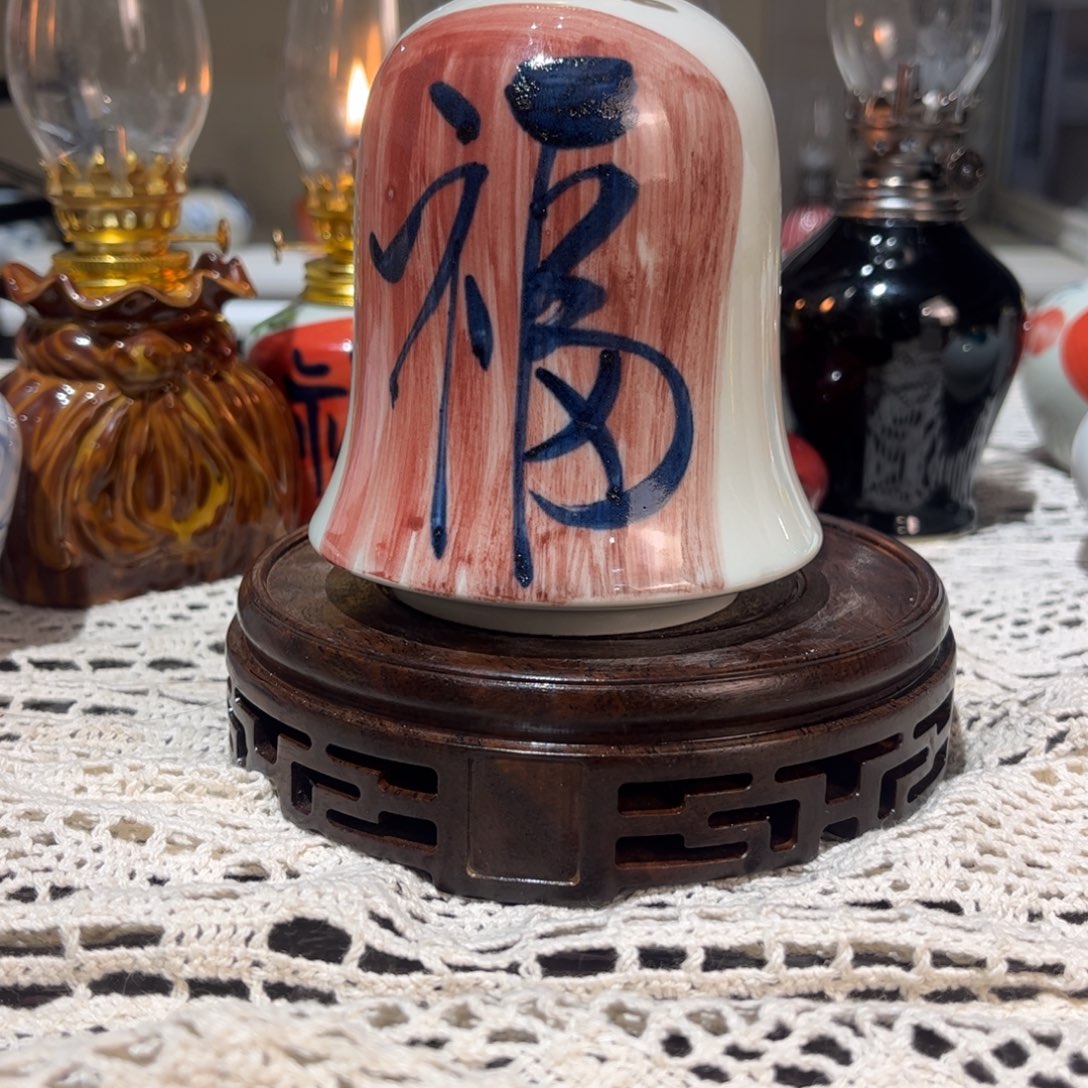 摆件景德镇陶瓷香薰灯