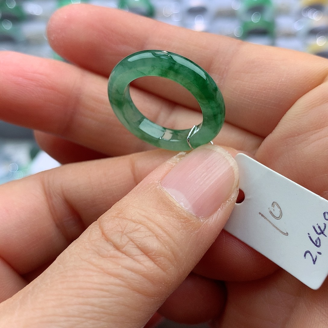 翡翠戒指未镶嵌10号