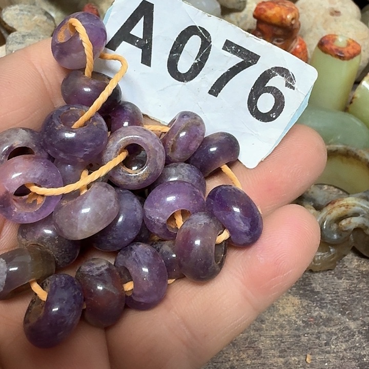 紫晶颈饰未镶嵌水晶