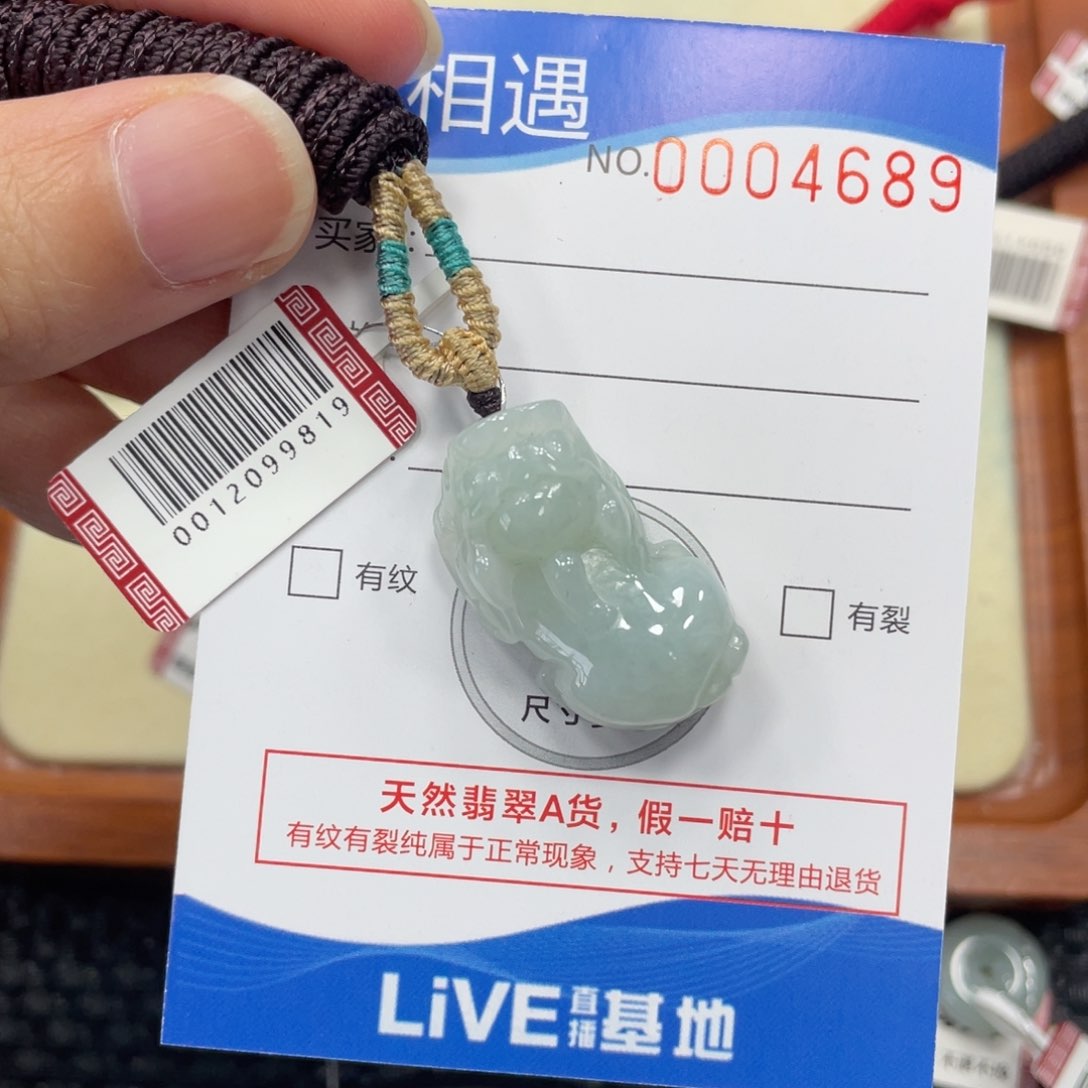 颈饰未镶嵌翡翠翡翠吊坠4689