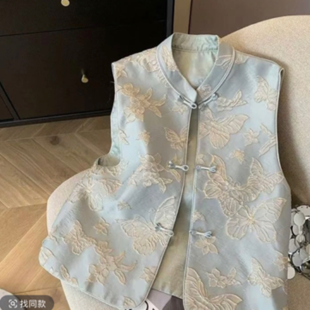 春秋夏立领圆领夏季短外套中国风蕾丝网红时尚设计师