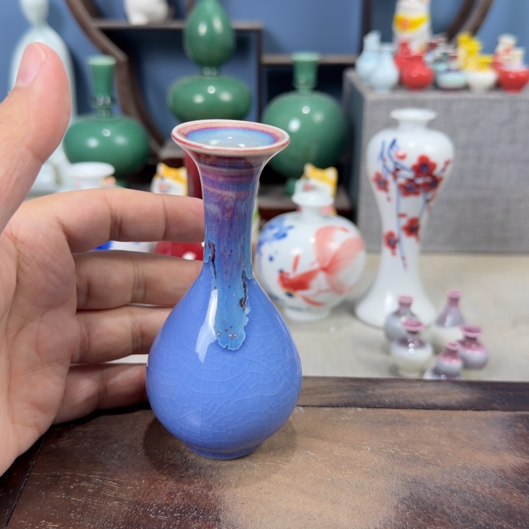 陶瓷手工小花器摆件