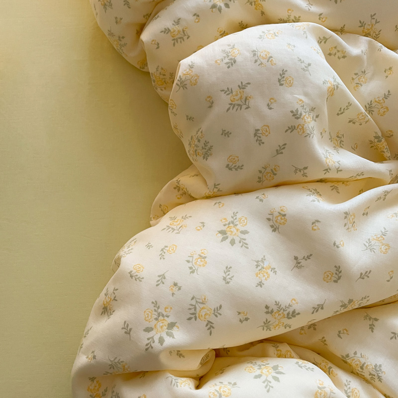 蒋先森  A类母婴级针织棉双层纱100%全棉小清新三四件套床上用品