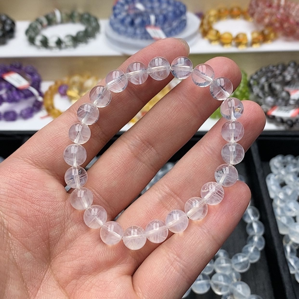 【闪购商品】水晶手链未镶嵌蓝针