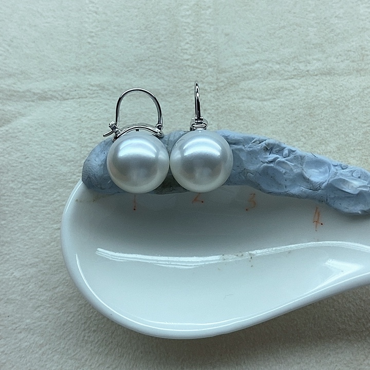 未镶嵌裸珠海水珍珠海水澳白裸珠对珠13-14mm