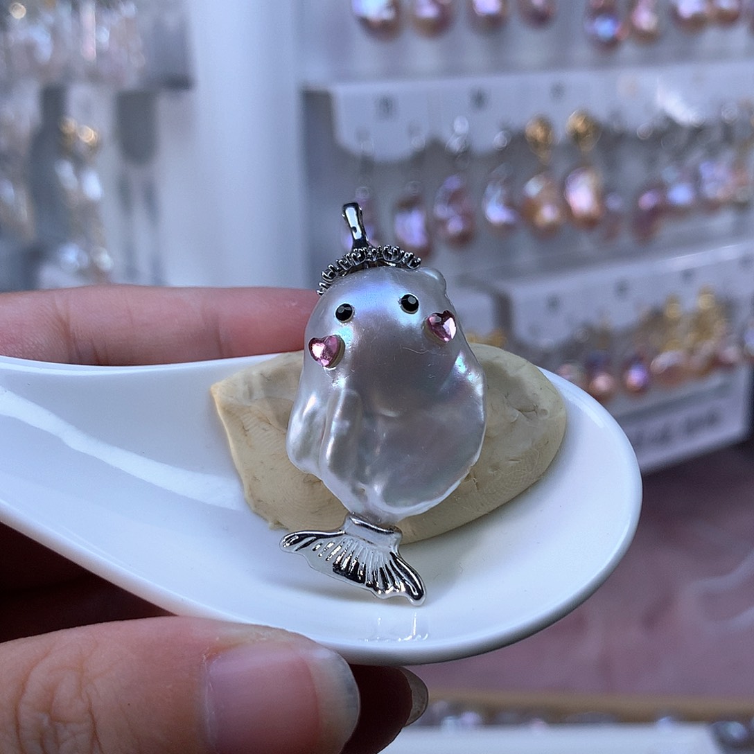 淡水珍珠合金耳饰特价吊坠732