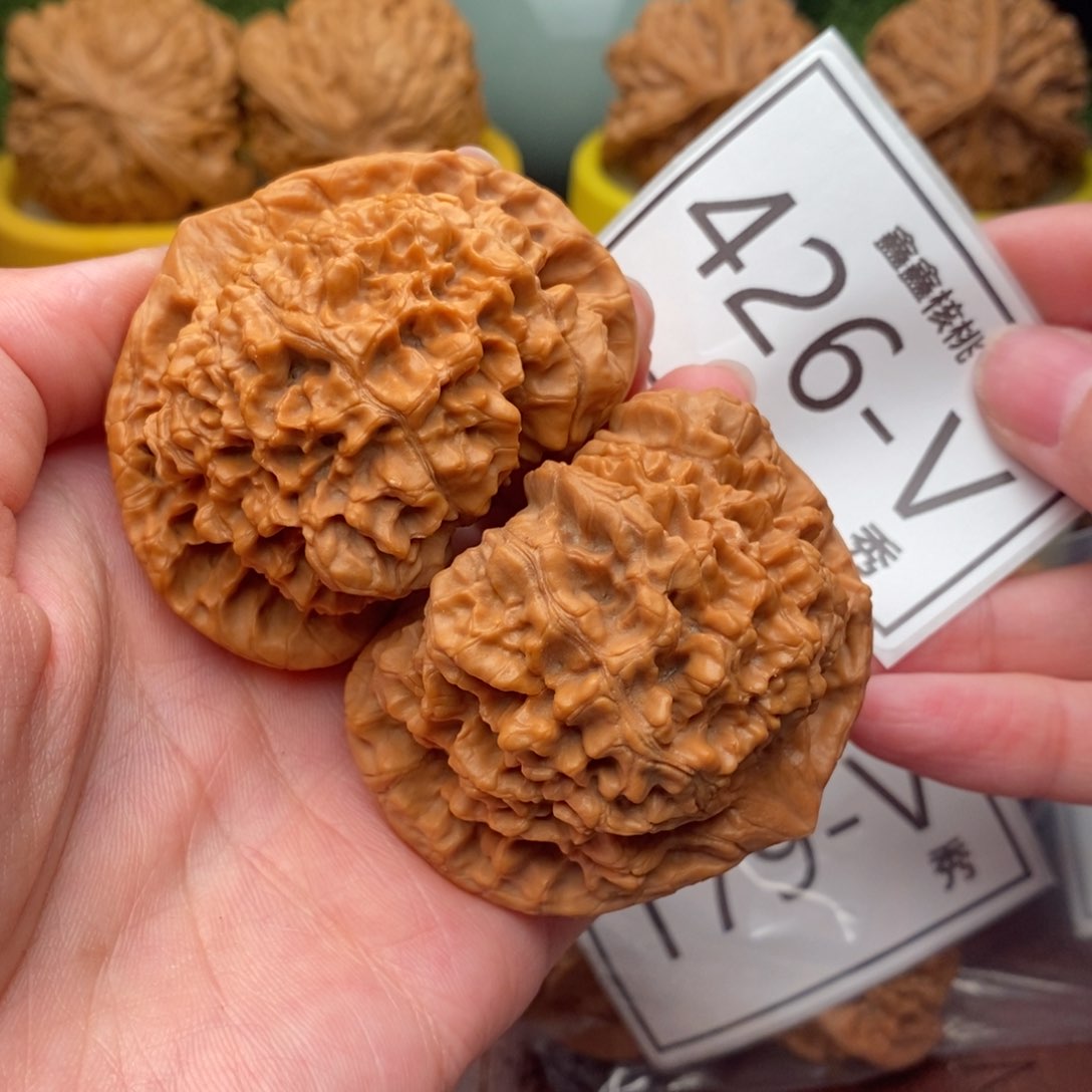 文玩核桃把件官帽55