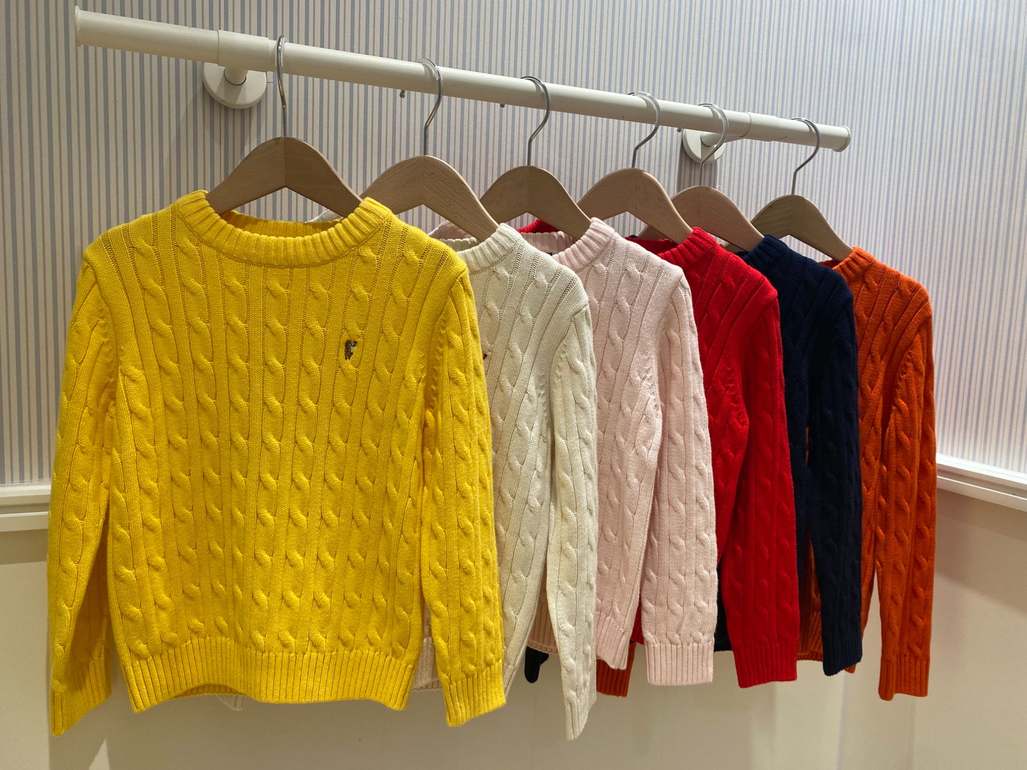 POLOWALK（005）秋季新品儿童经典绞花针织纯棉百搭毛衣