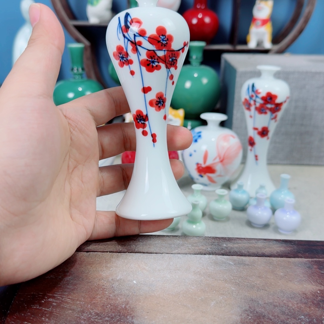陶瓷手工小花器摆件