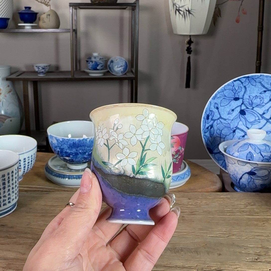 杯景德镇陶瓷柴烧多人