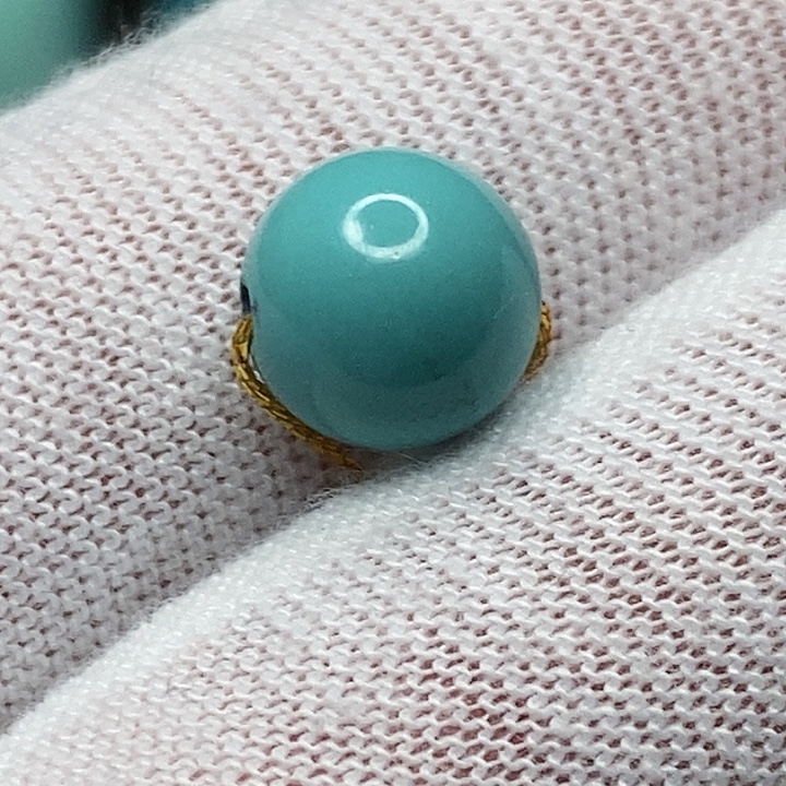 绿松石未镶嵌天然原矿 地大质检8.9mm