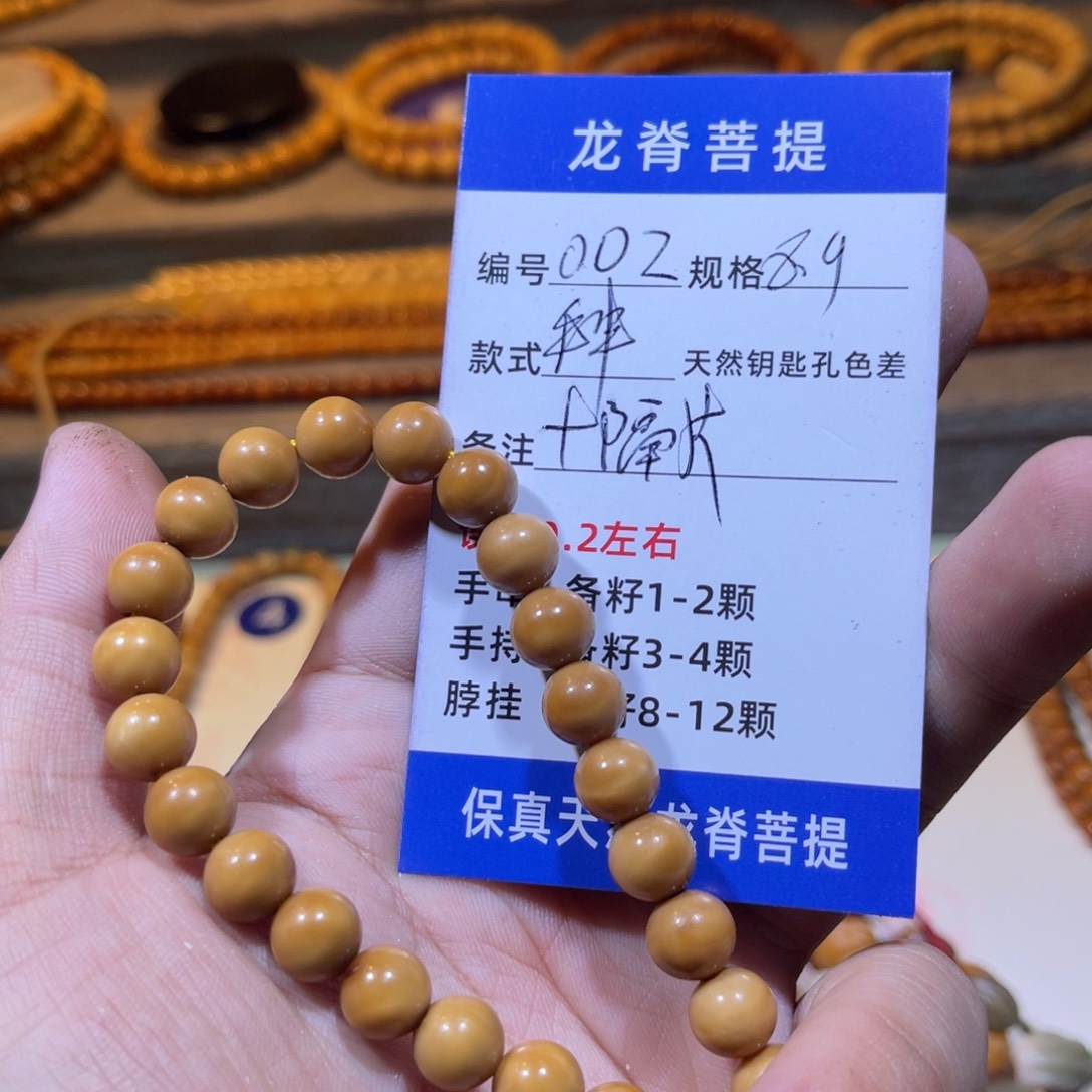 8***1龙脊菩提吊坠龙脊菩提9左右圆珠手串