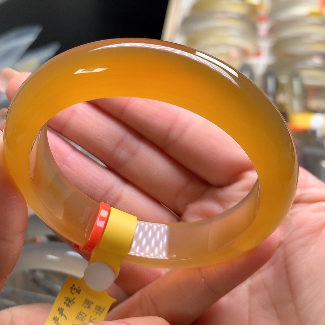 手镯玛瑙/玉髓未镶嵌5556金金宽13.8厚8.7