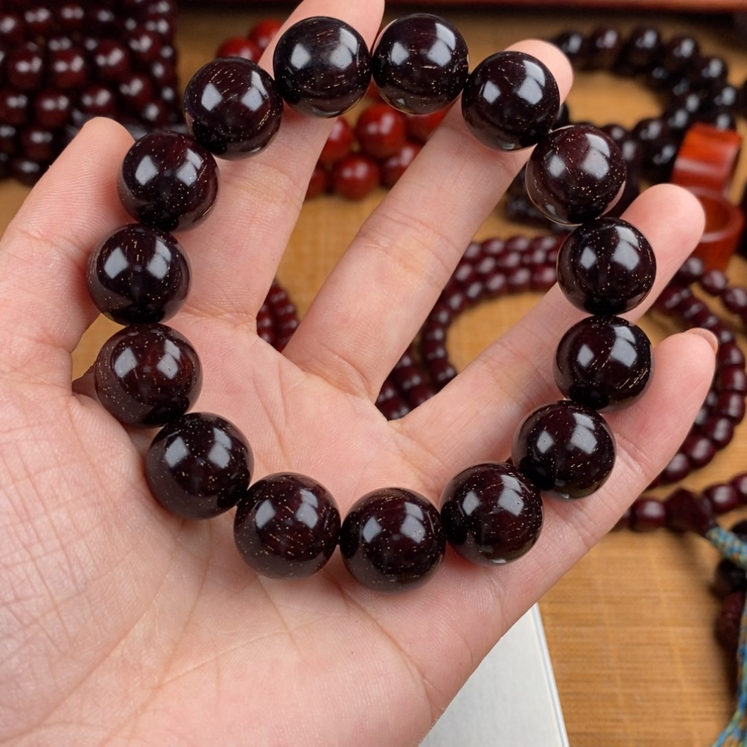 小叶紫檀手串/手链火***高1.5