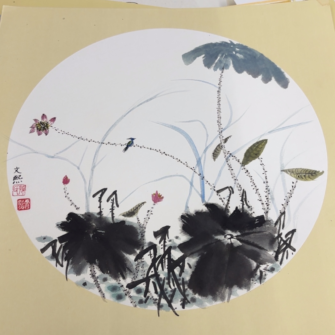 国画50-50卡纸作品艺