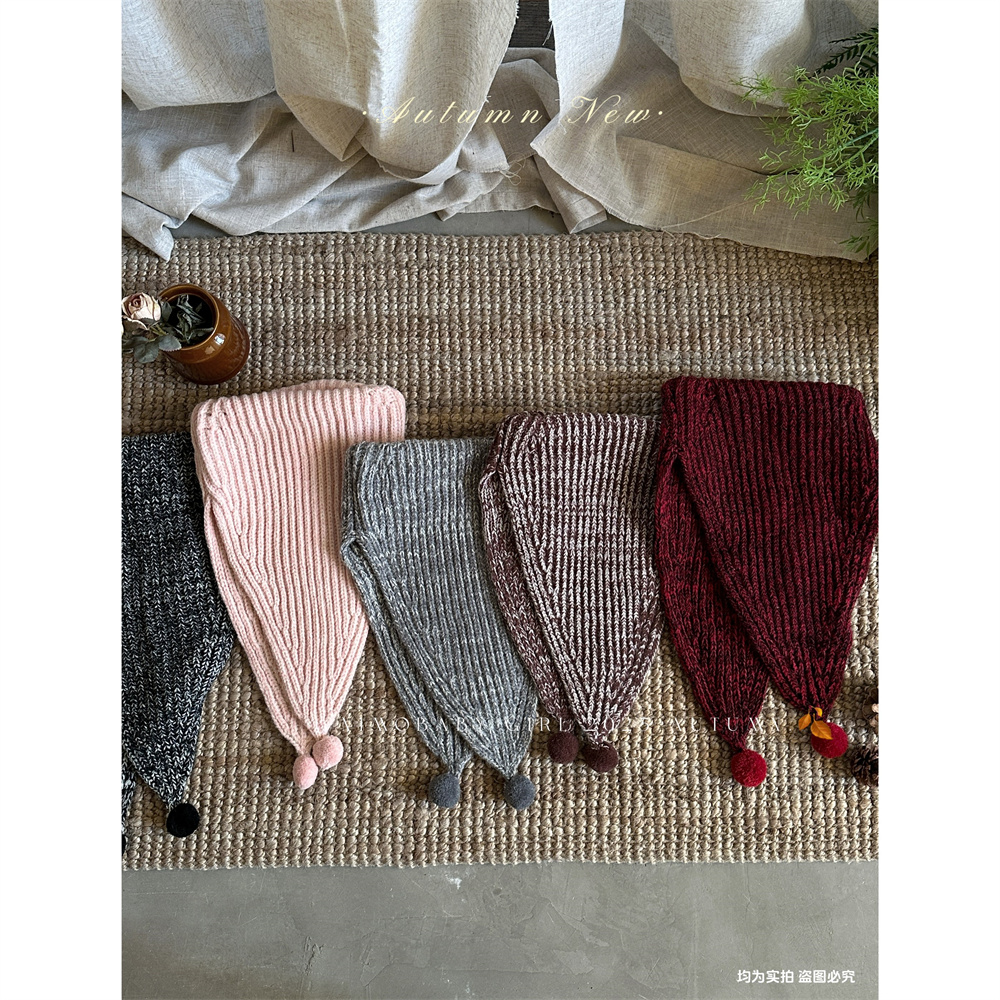 韩版宝宝披肩围巾冬季新款防风护颈保暖围脖儿童时尚针织套头围巾