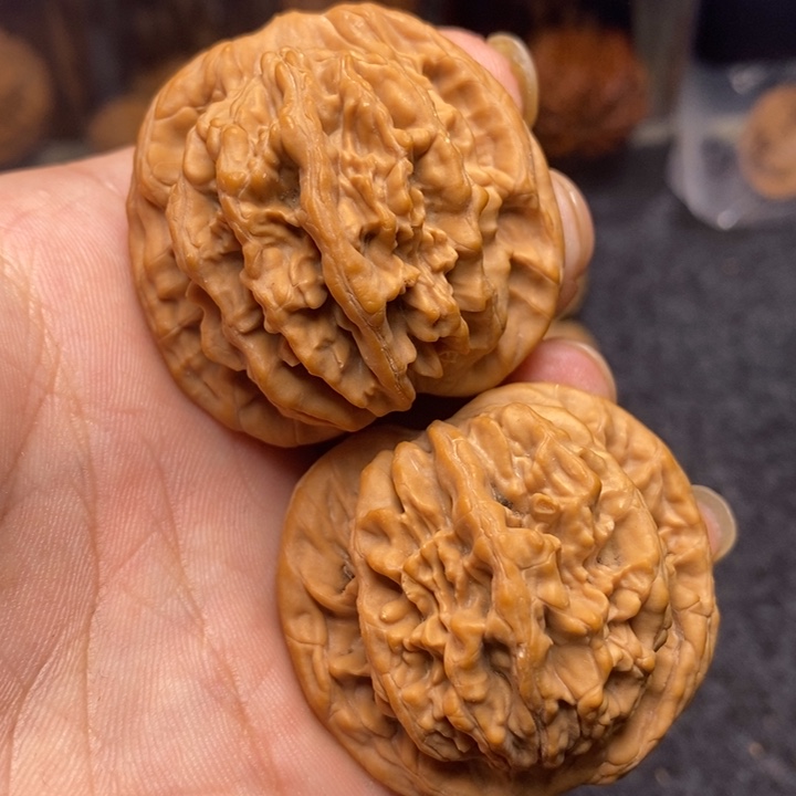 吊坠文玩核桃44全品虎头