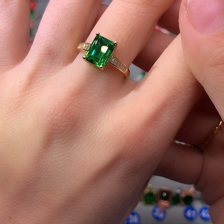 透辉石戒指银S925镶嵌