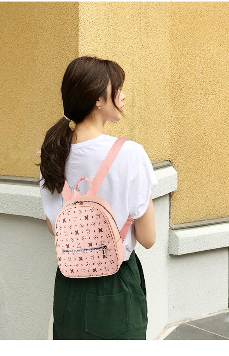 新款花料背包阳光时尚双肩包女包包清新甜美少女学生书包批发高雅
