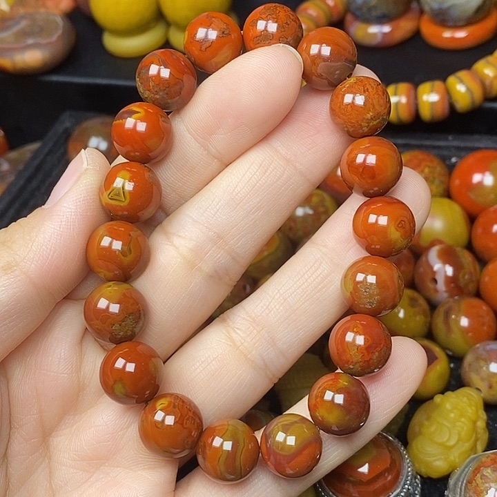 缘***来玛瑙/玉髓手链未镶嵌