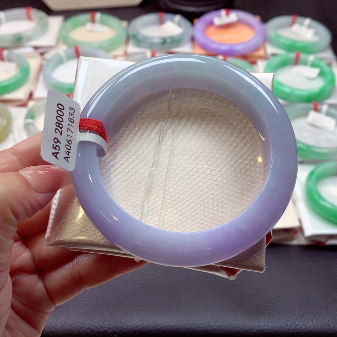 翡翠手镯未镶嵌正圈59（26号）89