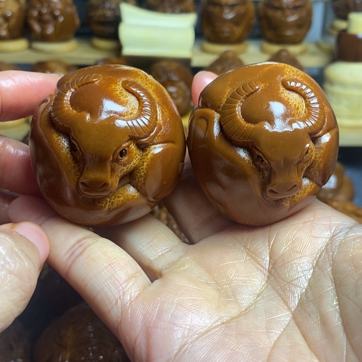 【闪购商品】香榧木苗*起橄榄核雕刻4.5