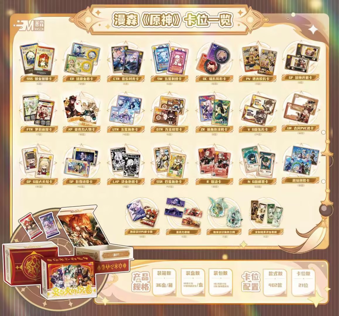 【拆卡】大转盘 漫森原神 卡牌 盲盒【代拆】【国卡二创】J