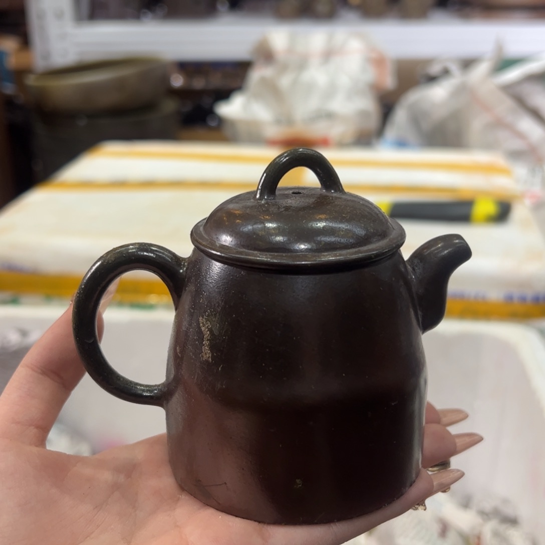 贵台龙窑柴烧茶壶60