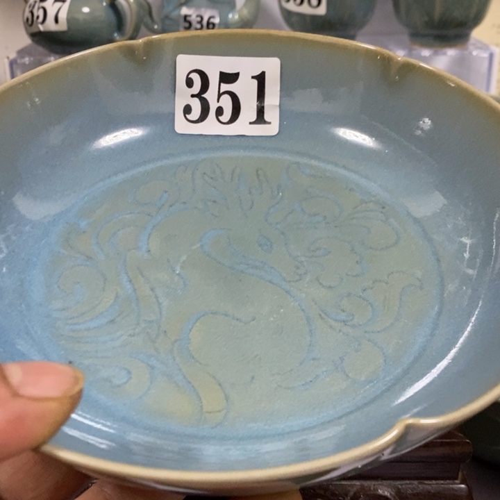 快***9盘瓷-级品原矿釉原产地汝瓷