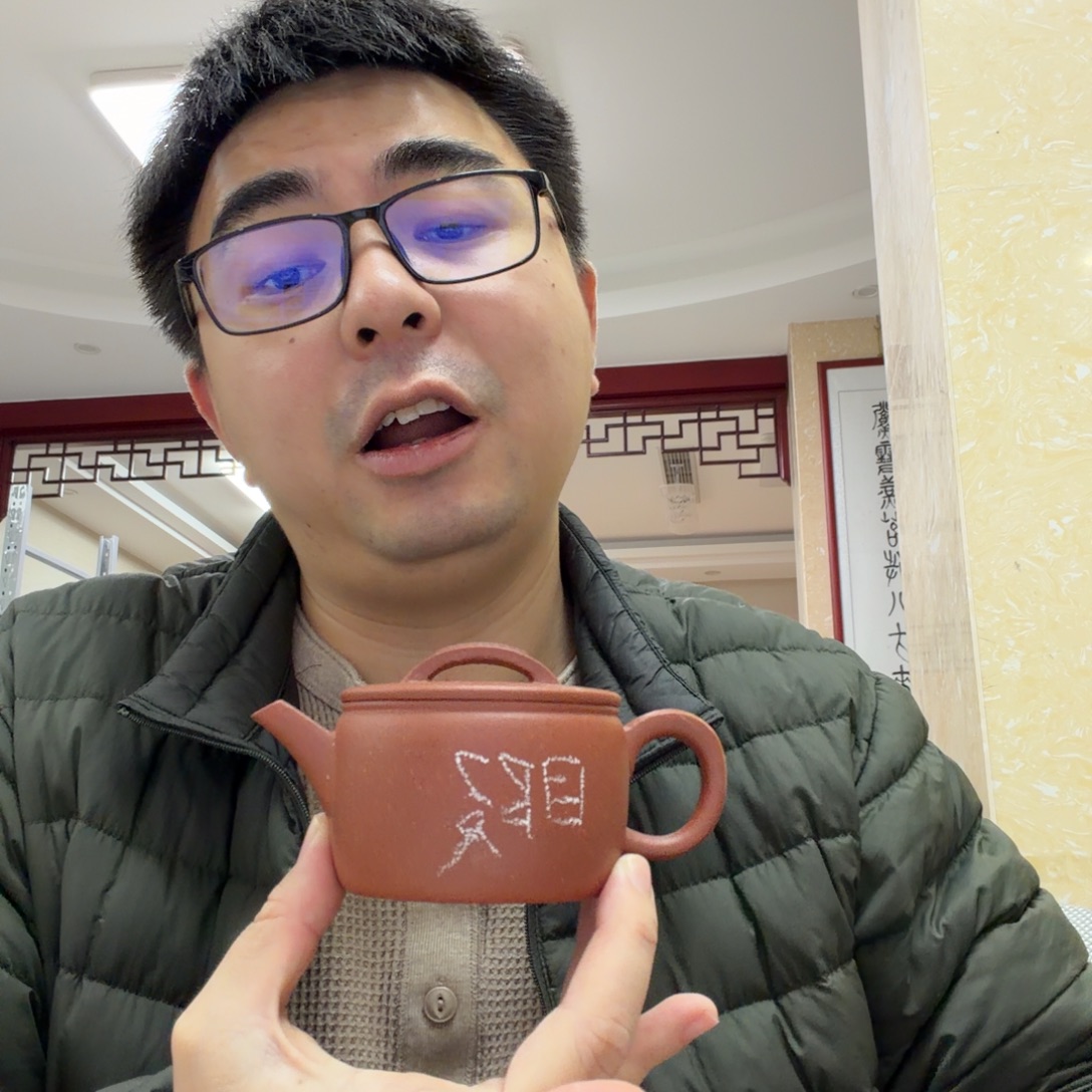 茶杯紫砂微瑕的壶