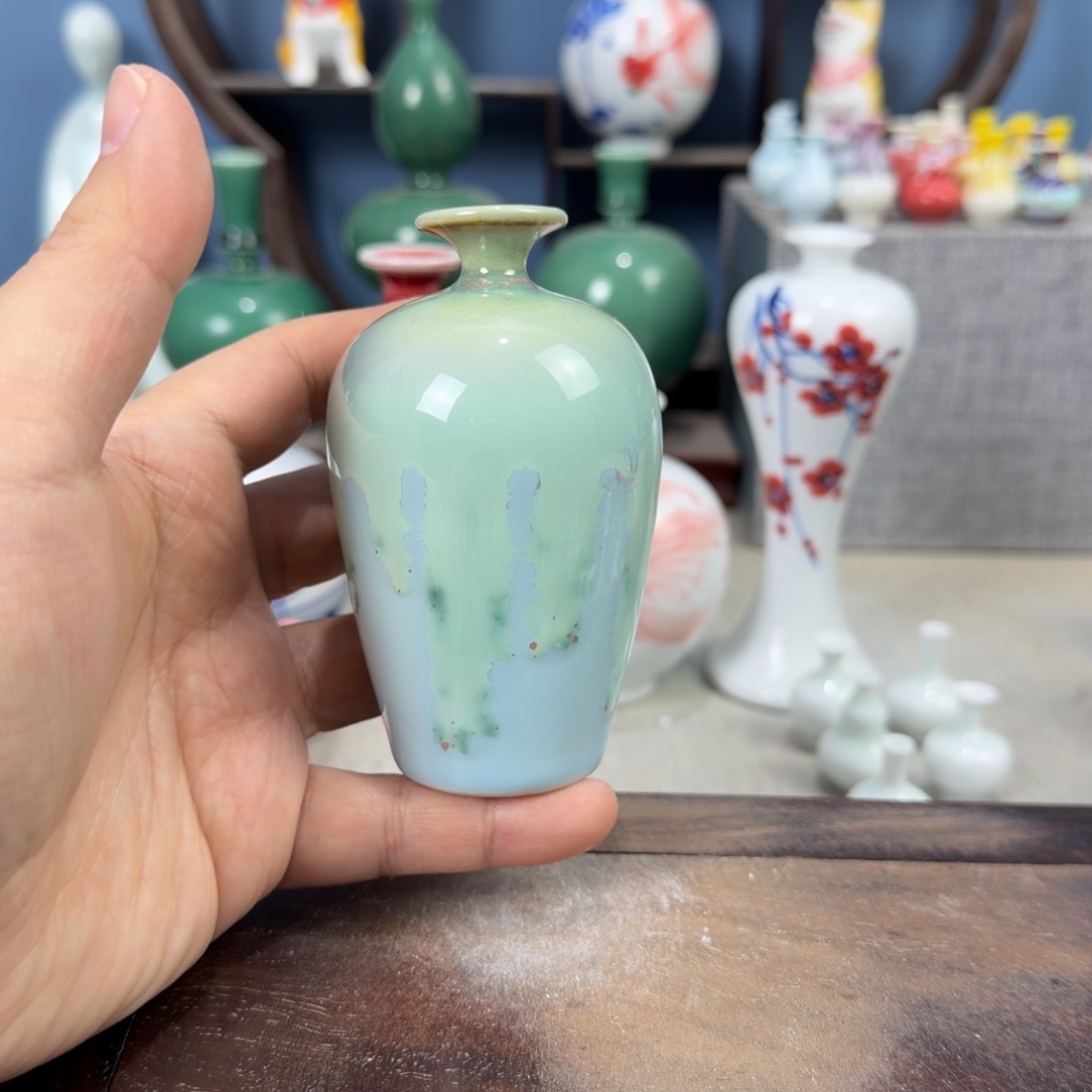 陶瓷手工小花器摆件