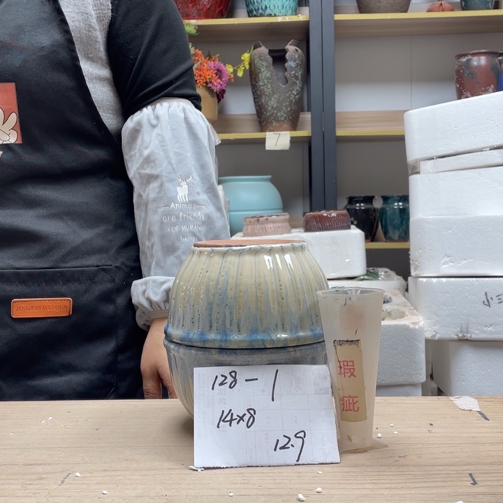 粗陶多肉花盆微瑕1